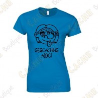 T-shirt "Geocaching Addict" Mulher