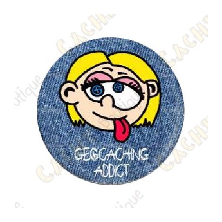 Badge Geocaching - Bleu