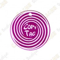 Copy Tag - Geocoin/Double tag - Roxo