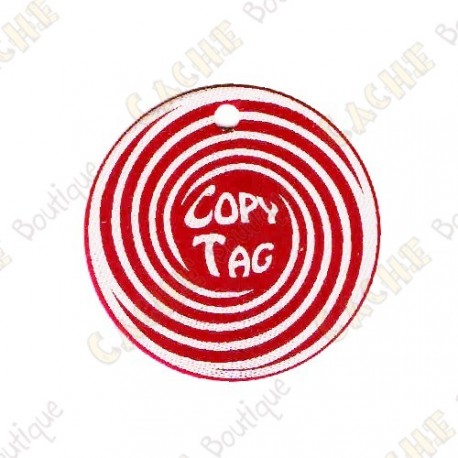 Copy Tag - Geocoin/Double tag - Vermelho