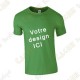 T-shirt 100% personalizado, Homem - Preto