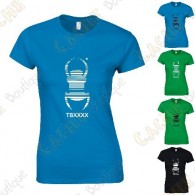 T-Shirt trackable "Travel Bug" Femme - Noir