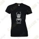 T-shirt trackable "Travel Bug" Mulheres - Preto