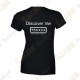 T-Shirt trackable "Discover me" Femme - Noir