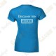 T-Shirt trackable "Discover me" Femme - Noir