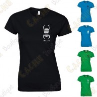 T-shirt trackable com seu Apelido, Mulheres - Preto