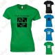 T-shirt with your Teamname, for Women - Black