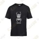 T-Shirt trackable "Travel Bug" Enfant - Noir