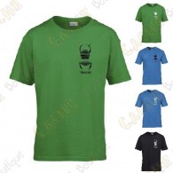 Trackable T-shirt with your Teamname, for Kids - Black