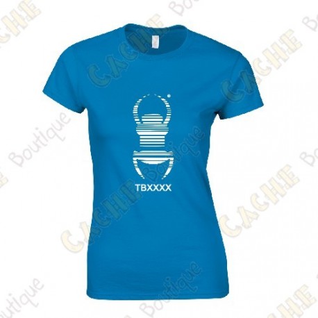 Trackable "Travel Bug" T-shirt for Women - Black