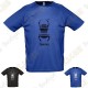 T-shirt técnica trackable "Travel Bug" Homem - Preto