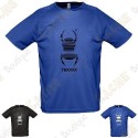Trackable "Travel Bug" technical T-shirt for Men
