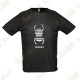 T-shirt técnica trackable "Travel Bug" Homem - Preto