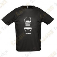 Camiseta técnica trackable "Travel Bug" Hombre - Negra