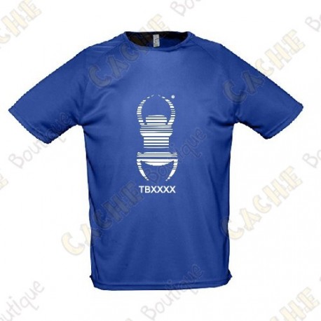 T-shirt técnica trackable "Travel Bug" Homem - Preto