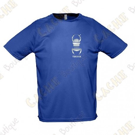 Camiseta técnica trackable con Teamname, Hombre - Negra