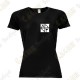 Camiseta técnica trackable "Discover me" Mujer - Negra