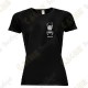 Camiseta técnica trackable con Teamname, Mujer - Negra