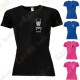 Camiseta técnica trackable con Teamname, Mujer - Negra