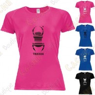 T-shirt técnica trackable "Travel Bug" Mulher - Preto