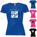 Technical T-shirt with your Teamname, for Women
