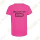 T-shirt técnica trackable "Discover me" Criança - Preto