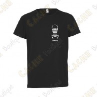 Trackable technical T-shirt with your Teamname, for Kids - Black