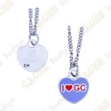 Geocoin Colar "I love GC"