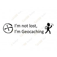  Logo geocaching Groundspeak a colocar al interior de su veh&iacute;culo para que sea visible del exterior. 