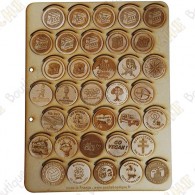 Bandeja para wood coins - 35 cajas