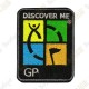 Patch Geocaching trackable - Quadri / Noir