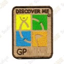 Patch Geocaching trackable - Quadricolor / Bege