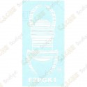 Car TB sticker 8" - White