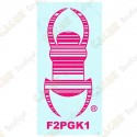 Car TB sticker 8" - Pink