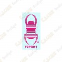 Car TB sticker 3" - Pink