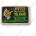 Geo Achievement® 18 000 Finds - Patch