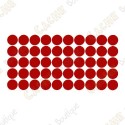 almofadas adesivas reflexivas - Vermelho
