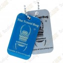 QR Travel bug - Glow in the dark Blue