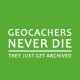 "Geocachers never die" T-shirt for Men