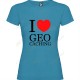 "I love Geocaching" T-shirt for Women