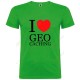 T-shirt "I love Geocaching" Criança