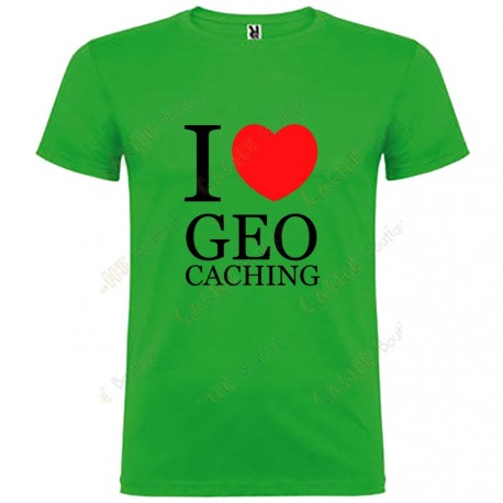 Camiseta "I love Geocaching" Niño