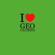 T-Shirt "I love Geocaching" poitrine Femme