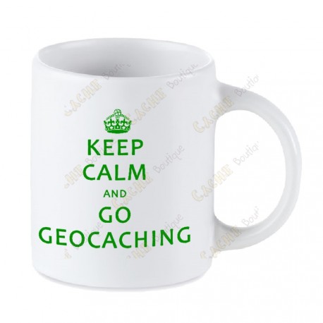 Mug Geocaching blanc - Keep Calm