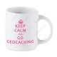 Taza Geocaching blanca - Keep Calm