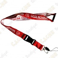 Lanyard Geocaching - Rouge