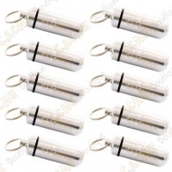Micro capsule "Official Geocache" 5 cm X 10 - Silver