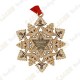 Géocoin "Signal ornament" Snowflake - Cheminée