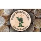 Wood coins Cor personalizados x 50