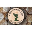 Géocoins en bois Couleur personnalisés x 50
